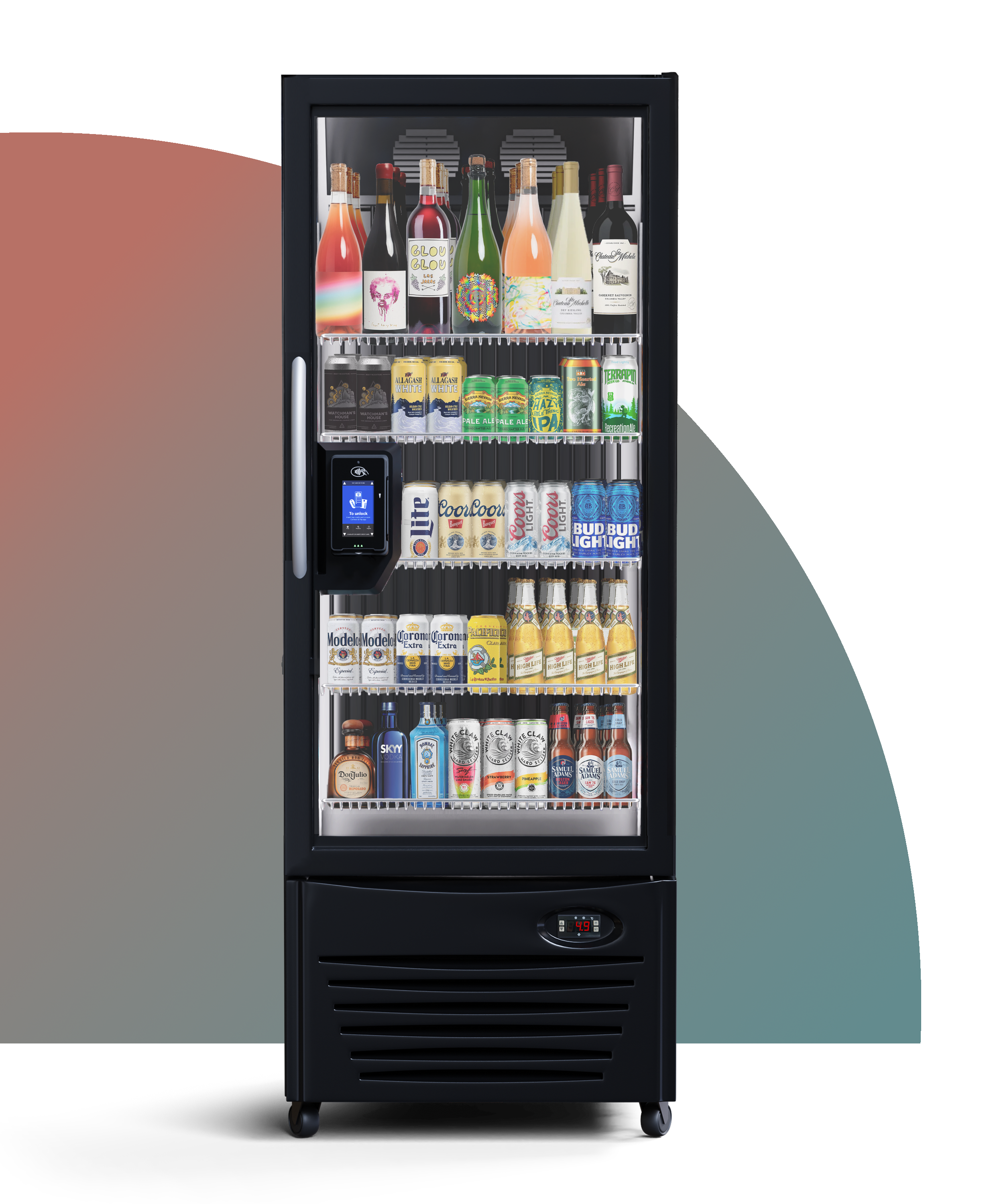 Age Verification with CLEAR on a Refrigerated Cooler