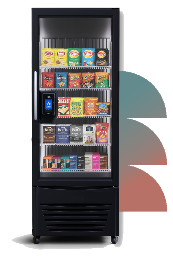 Ambient Snack Machine — full product view with snacks and essentials