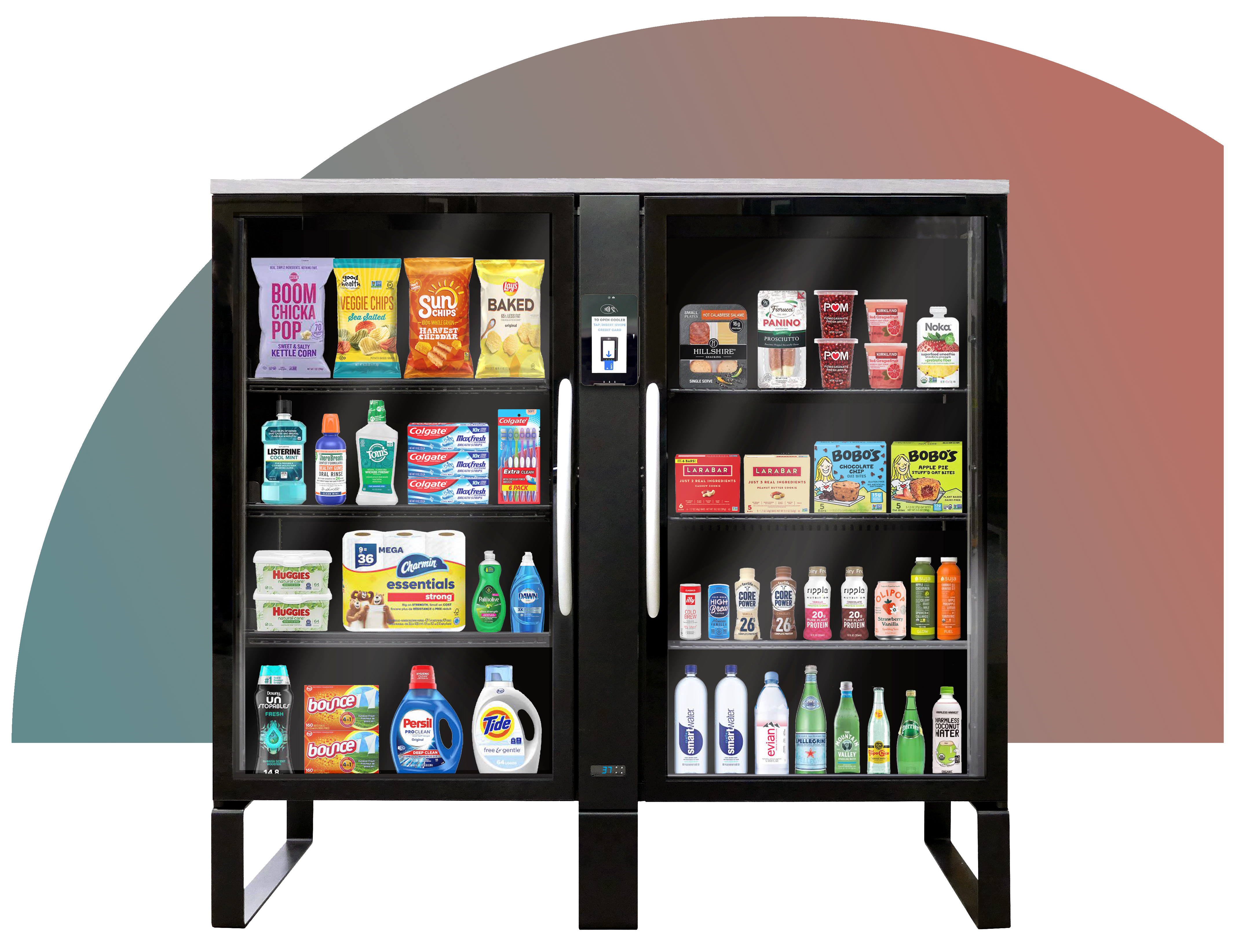 Smart Cabinet with branded gradient accent